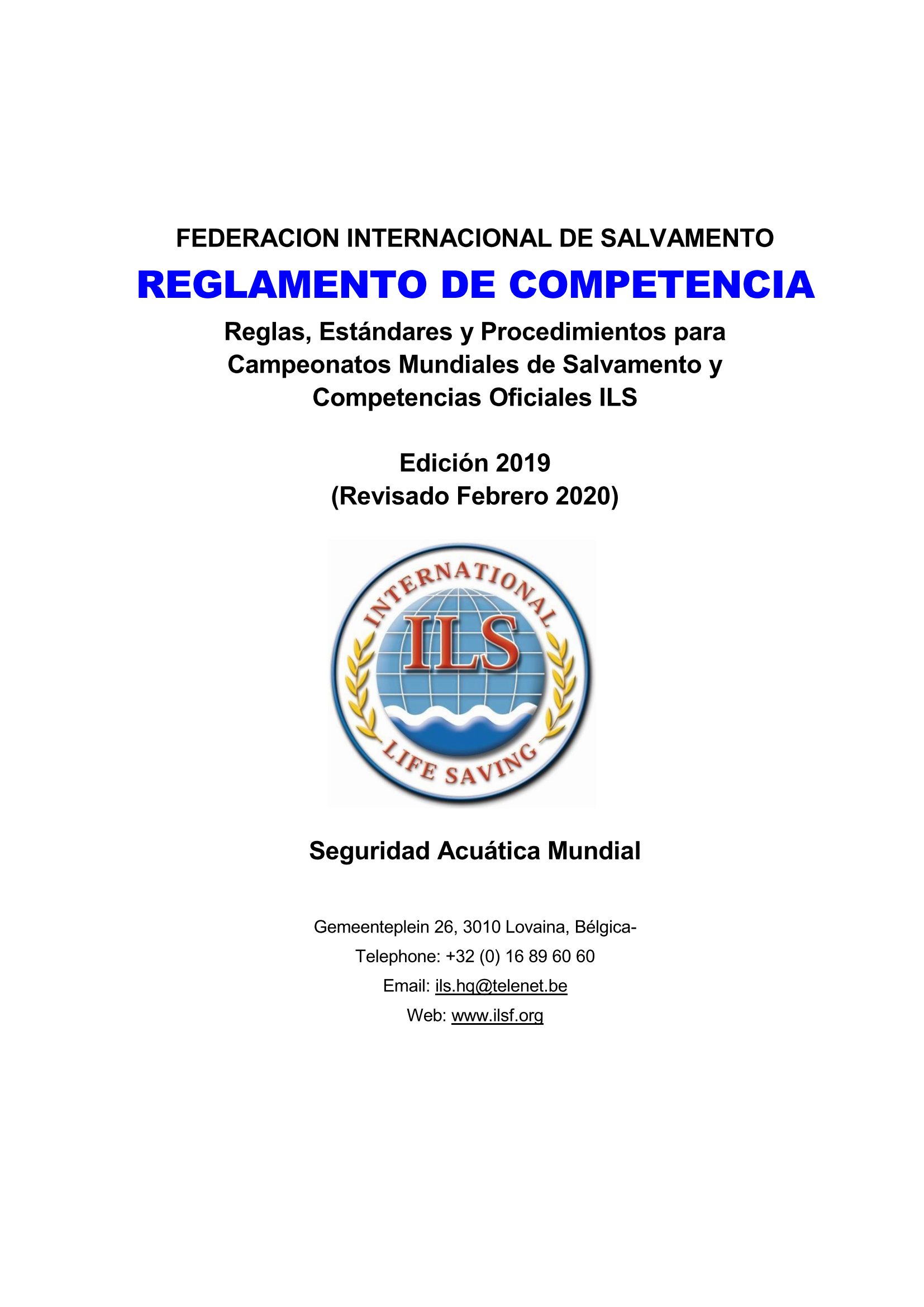 Spanish Language version of ILS Competition Rulebook by ILS Americas